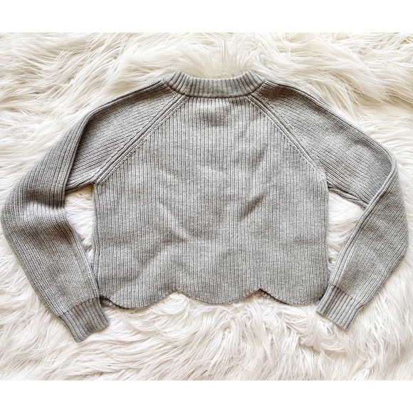 Aritzia Wilfred Sardou Sweater Light Grey Small - Picture 3 of 5